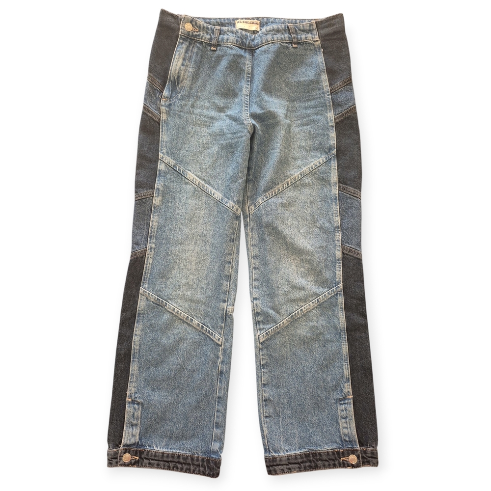 We The Free Moonlit Moto Slim Bootcut Jeans Sz 30 - Picture 3 of 8